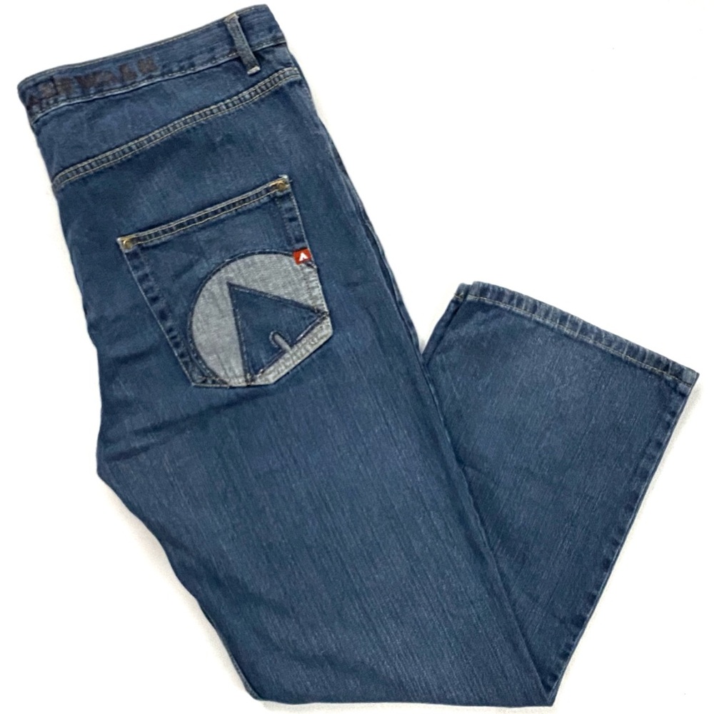 Vintage AirWalk Skateboard Brand Men’s Baggy Straight Leg Denim Jeans Size 38x32